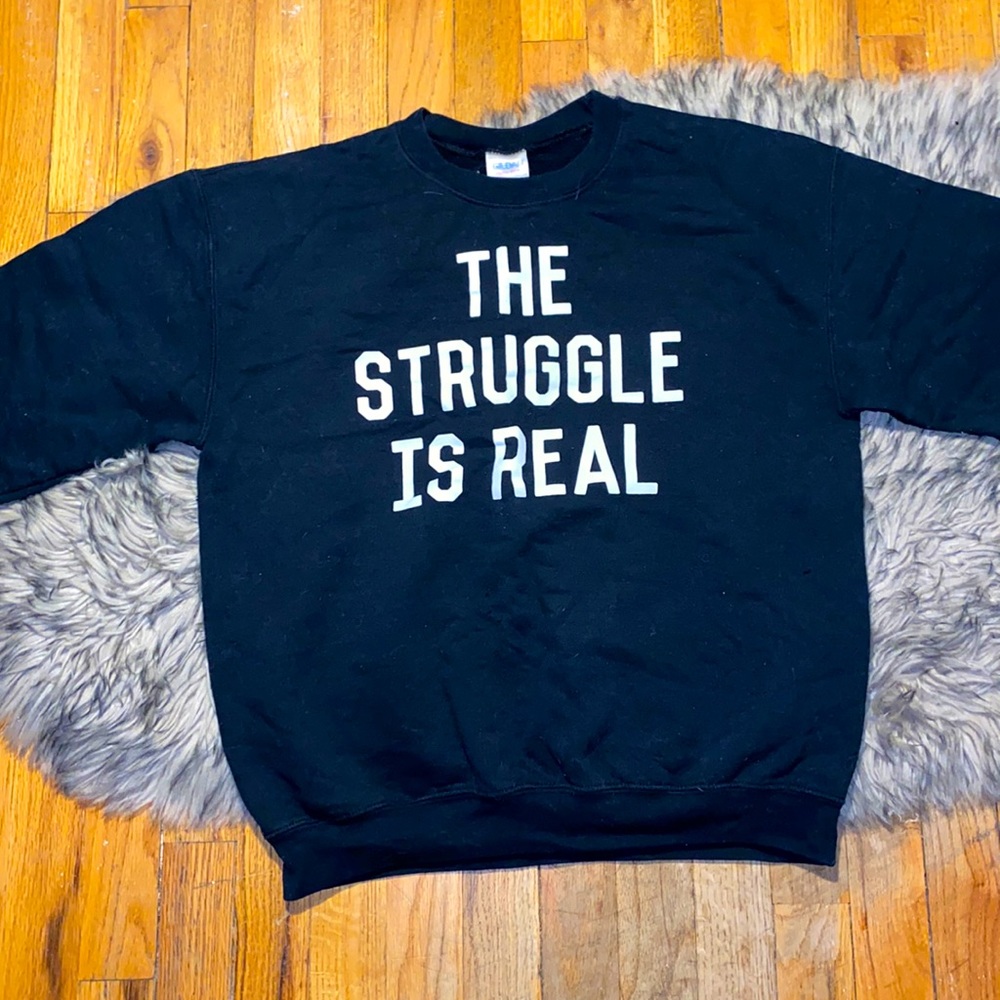 Black crew neck